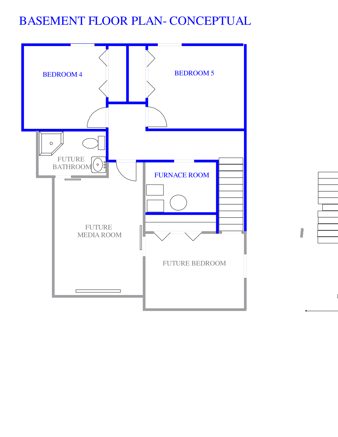 BASMENT FLOOR PLAN - CONCEPTUAL